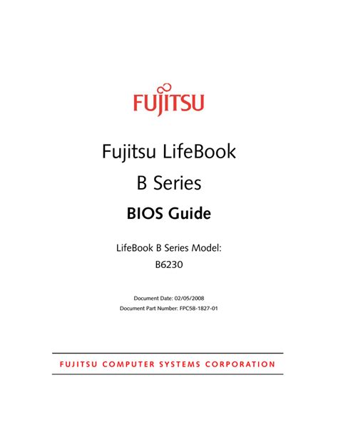 Fujitsu Siemens Computers B6230 Manual pdf manual